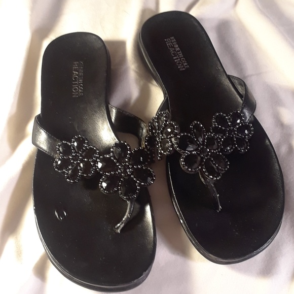 kenneth cole reaction black sandals